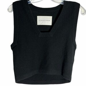 Marlene Birger - Designer - Black Wool Top - Small